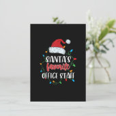 Sinterklaas' Favoriete Kantoorpersoneel Kerstverli Kaart (Staand voorkant)