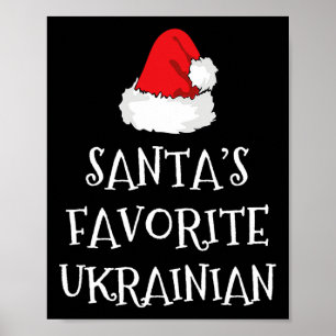 Sinterklaas' Favoriete Oekraïense Kerst Muts Xma Poster