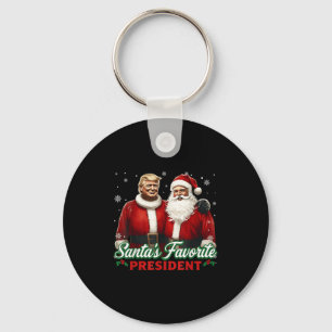 Sinterklaas Favoriete President Kerstmis Schattig  Sleutelhanger