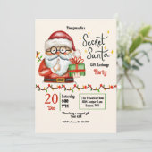 Sinterklaas Feestje Kaart (Staand voorkant)