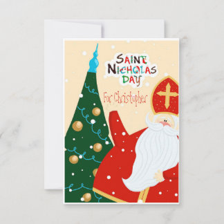 Sinterklaas felicitaties bedankkaart