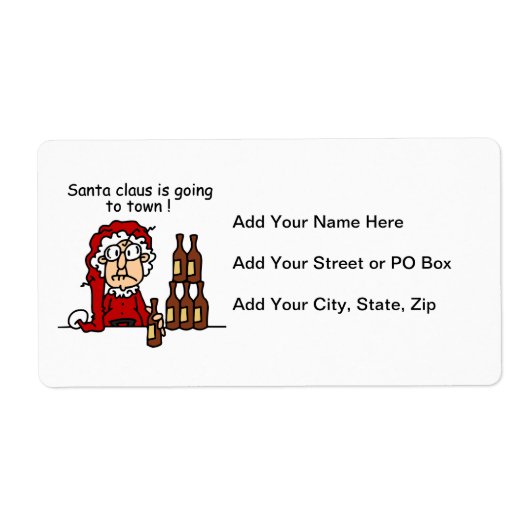 Sinterklaas gaat naar de stad etiket (Voorkant)