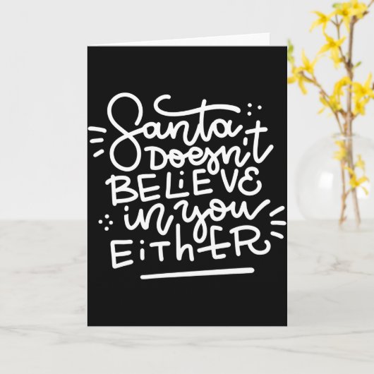 Sinterklaas gelooft ook niet in jou _1  kaart (Gele Bloem)