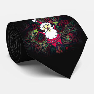 Sinterklaas Gelukkig Rood Groen Zwart Kerst Stropd Stropdas