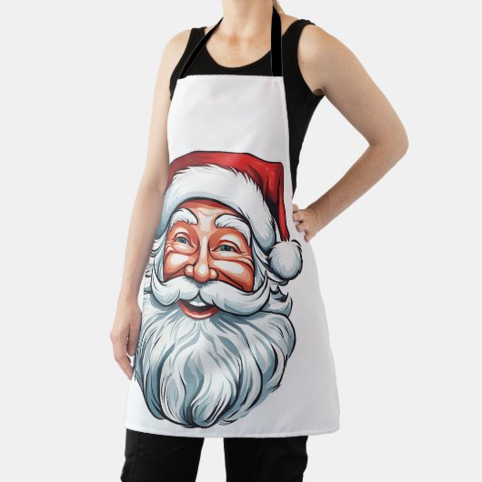 Sinterklaas glimlachend gezicht schort (Insitu)