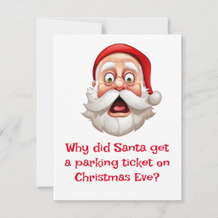 Sinterklaas grappen sneeuw parkeerzone feestdagenkaart