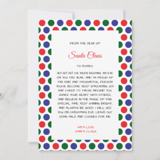Sinterklaas Helder Stippen Magische Brief Kaart