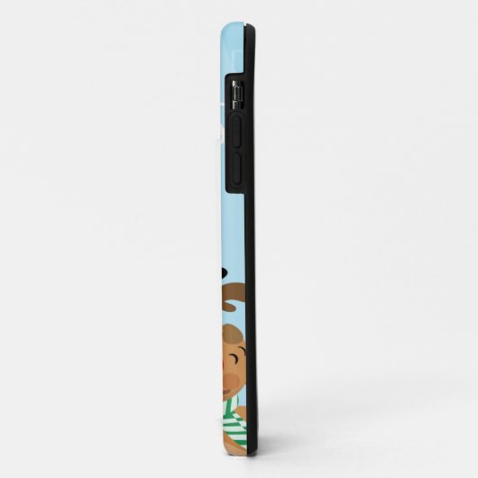 Sinterklaas, herten en snowman Case-Mate iPhone case (Achterkant/links)