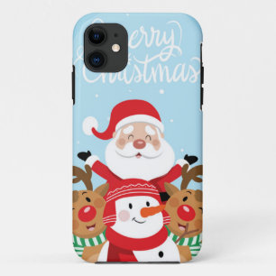 Sinterklaas, herten en snowman iPhone 11 hoesje