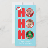 Sinterklaas Ho Ho Ho Kerst Foto Frame Feestdagenkaart (Voorkant)