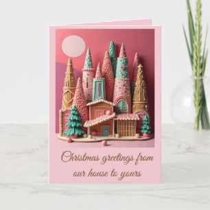 Sinterklaas Huizen Kitsch Germaanse Kerst  Kaart