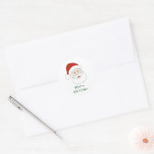 Sinterklaas Illustratie & Tekst Ronde Sticker (Envelop)