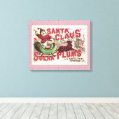 Sinterklaas  illustratieslee canvas afdruk (Insitu (Houten vloer))