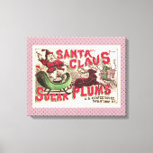 Sinterklaas  illustratieslee canvas afdruk (Voorkant)