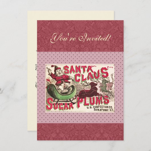 Sinterklaas  illustratieslee kaart (Voorkant / Achterkant)