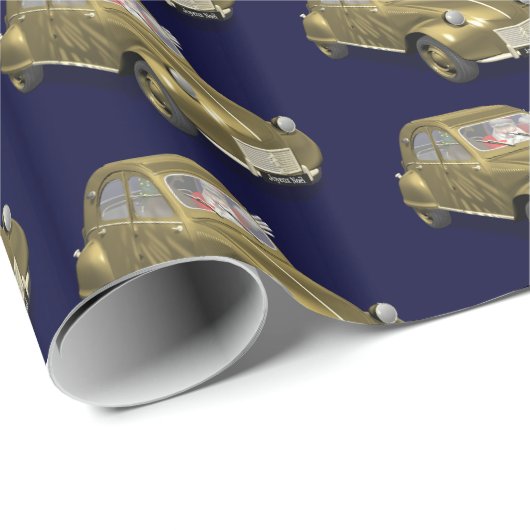 Sinterklaas in citroen 2CV Cadeaupapier (Rol Hoek)