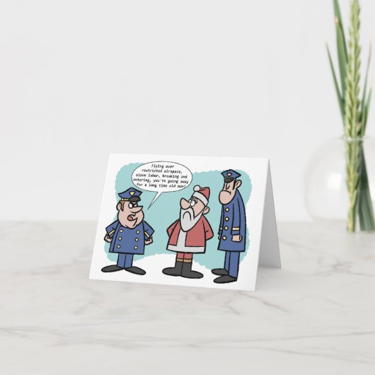 Sinterklaas in de problemen bedankkaart (Voorkant)