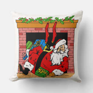Sinterklaas in de schoorsteen kussen