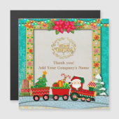 Sinterklaas in de trein met geschenken en kerstboo (Voorkant / Achterkant)