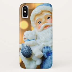 Sinterklaas in een blauw Suit iPhone X Hoesje