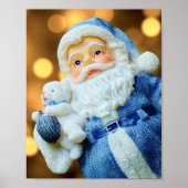 Sinterklaas in een blauw Suit Poster (Voorkant)