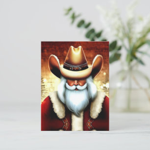 Sinterklaas in een Western Pet Kerst Briefkaart