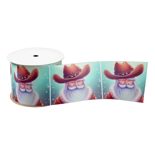 Sinterklaas in een Western Pet Kerst Lint (Spoel)