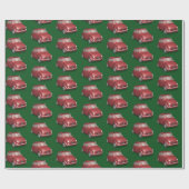 Sinterklaas in Fiat 500 Cadeaupapier (Vlak)