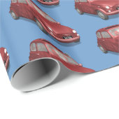 Sinterklaas in Fiat 500 Cadeaupapier (Rol Hoek)