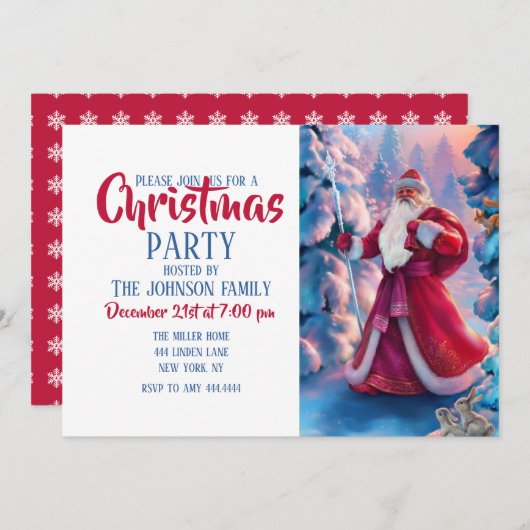 Sinterklaas in het bos kaart (Voorkant / Achterkant)