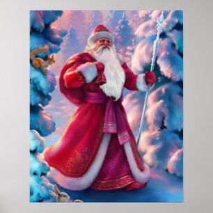 Sinterklaas in het bos poster