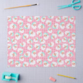 Sinterklaas in Mint Green Pet Pink Retro Kerstmis Tissuepapier (Craft)