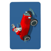 Sinterklaas in rode warmweg magneet (Verticaal)