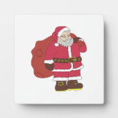 Sinterklaas in rood met cadeautas en eierlassen fotoplaat (Voorkant)