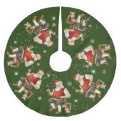 Sinterklaas in Workshop Sled Snowflakes Kerstboom Rok (Voorkant)