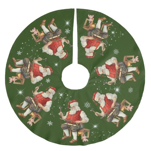 Sinterklaas in Workshop Sled Snowflakes Kerstboom Rok (Voorkant)