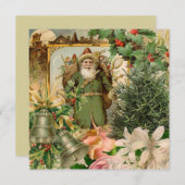 Sinterklaas Kerst Antiek Mooie Kunst (Voorkant / Achterkant)