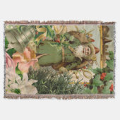 Sinterklaas Kerst Antiek Mooie Kunst Deken (Voorkant)