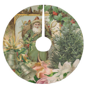 Sinterklaas Kerst Antiek Mooie Kunst Kerstboom Rok