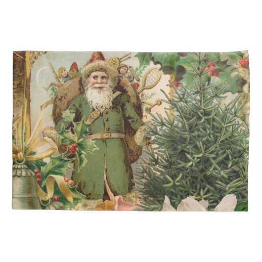 Sinterklaas Kerst Antiek Mooie Kunst Kussensloop (Achterkant-Links)