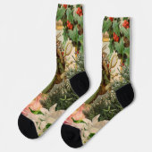 Sinterklaas Kerst Antiek Mooie Kunst Sokken (Links)