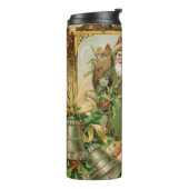 Sinterklaas Kerst Antiek Mooie Kunst Thermosbeker (Gedraaid links)