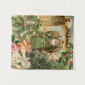 Sinterklaas Kerst Antiek Mooie Kunst Wandkleed (Voorkant (horizontaal))