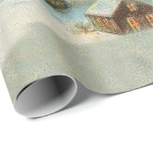 Sinterklaas Kerst Antiek Sleigh Rendier Cadeaupapier (Rol Hoek)