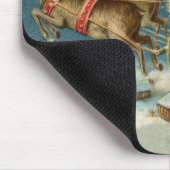 Sinterklaas Kerst Antiek Sleigh Rendier Muismat (Hoek)