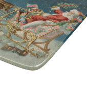 Sinterklaas Kerst Antiek Sleigh Rendier Snijplank (Hoek)