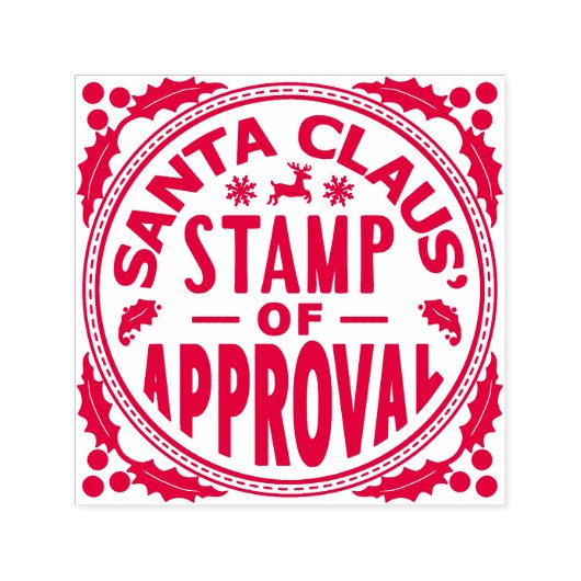 Sinterklaas Kerst Grappig Stempel van Goedkeuring  (Design)