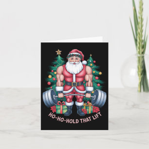 Sinterklaas Kerst Gym Workout Ho-ho-hold Dat Kaart