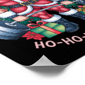 Sinterklaas Kerst Gym Workout Ho-ho-hold Dat Poster (Hoek)