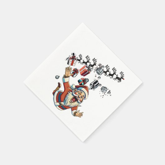 Sinterklaas Kerst Papier Cup Servet (Hoek)